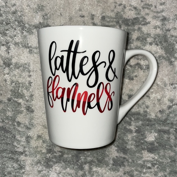 Hand Crafted Other - Lattes & Flannels Coffee Mug Custom Handmade